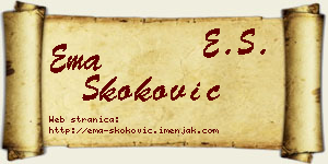 Ema Skoković vizit kartica